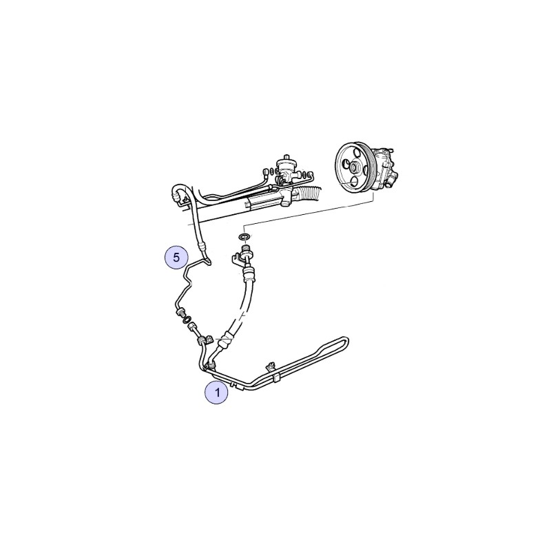 OE QUALITY Power Steering Pipe Kit Saab 95 2.0 2.3 Petrol 9810 RHD