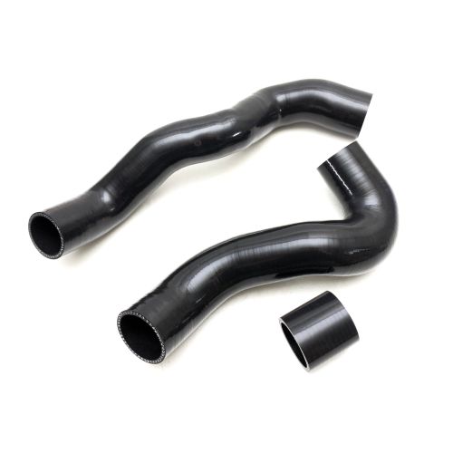 TVT 3 pc Black Silicone Intercooler Hose Kit