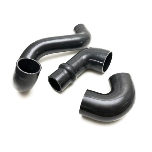 TVT 3 pc Black Silicone Intercooler Hose Kit