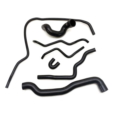 TVT 7 pc Black Silicone Coolant Hose Kit