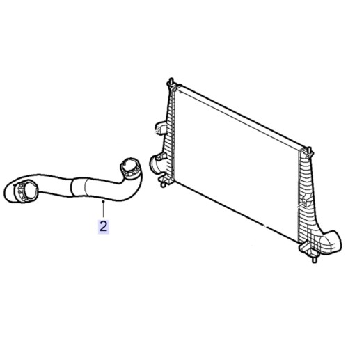 Recycled Genuine Saab Intake Hose Intercooler to Turbocharger 12755947