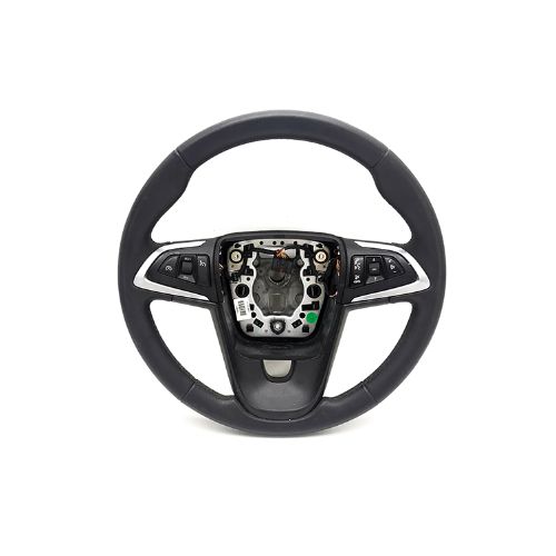 Recycled Genuine Saab 3 Spoke Leather Steering Wheel With Cruise 13332551