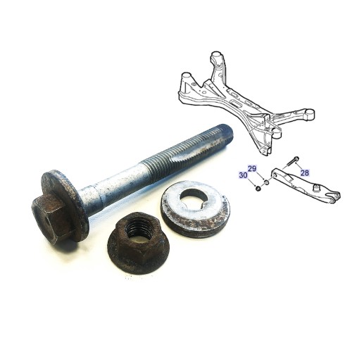 Recycled Genuine Saab Camber Adjusting Screw, Washer & Nut 24422973, 24428132, 11094488