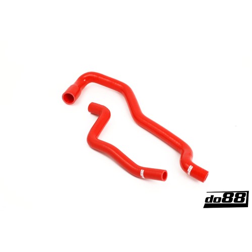 DO88 Heater hoses for cars without water valve Silicone Red Saab 9-5 98-09 