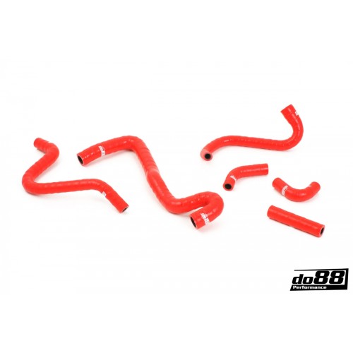 DO88 Crankcase vent hoses Silicone Red Saab 9-5 98-03 & 9-3 00-02