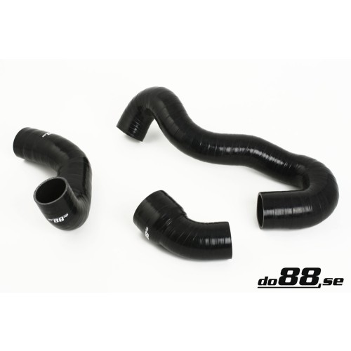DO88 Pressure hoses (85Ah battery) Silicone Black Saab 9-5 1.9 TiD 06-09