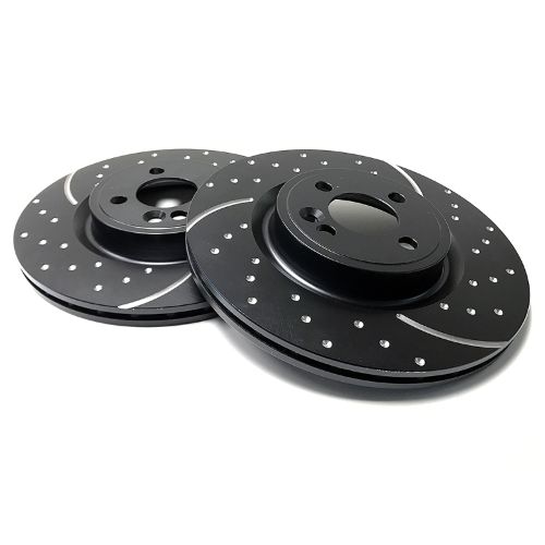 EBC Grooved & Dimpled Front Brake Discs Pair 34116855781