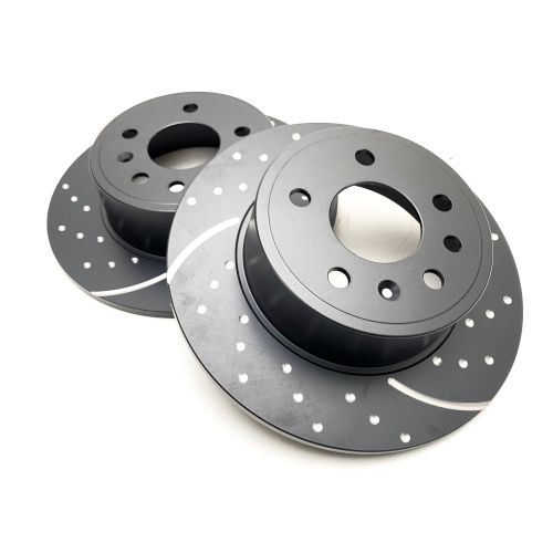 EBC Grooved & Dimpled Rear Brake Discs Pair 5391578