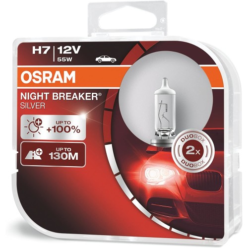 Osram Night Breaker Silver Performance Bulb H7 Twin pack