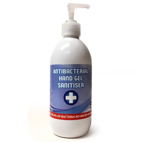 500ml 70% Antibacterial Hand Gel Sanitiser with Pump