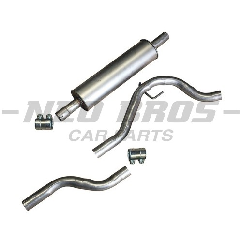 TVT Mid Silencer Exhaust Section & Clamp 58L 12804375