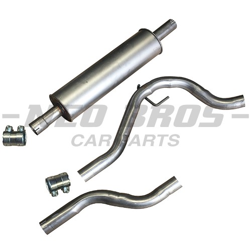TVT Mid Silencer Exhaust Section & Clamp 58L 12804376