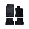 NBRacing Premium Black Textile Mat Set with Black Piping