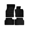 NBRacing Premium Black Textile Mat Set with Black Piping