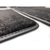 NBRacing Premium Black Textile Mat Set with Black Piping
